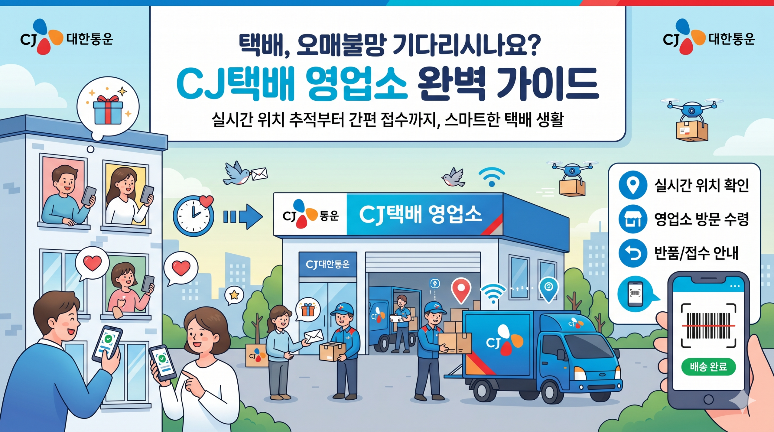 전라남도 신안군 CJ대한통운 배송조회 팁 및 관할 영업소 가이드